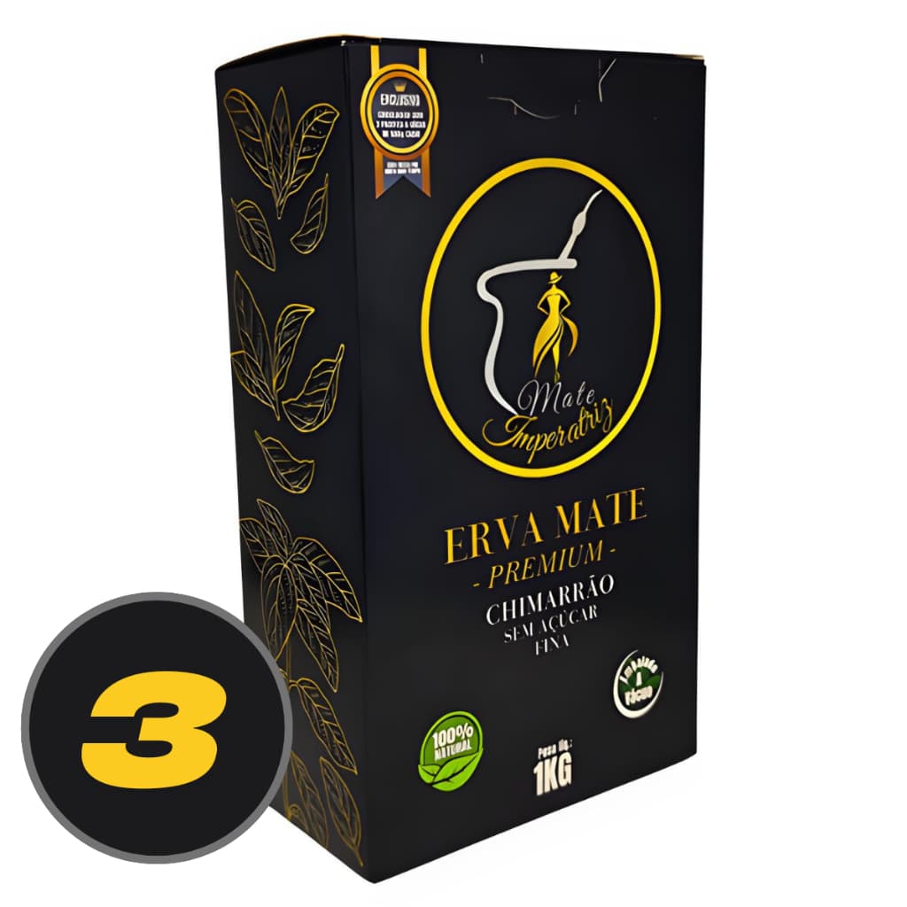 Erva Mate Mate Imperatriz 3kg Sem Açúcar Tradicional Sem Sabor Clássica Natural