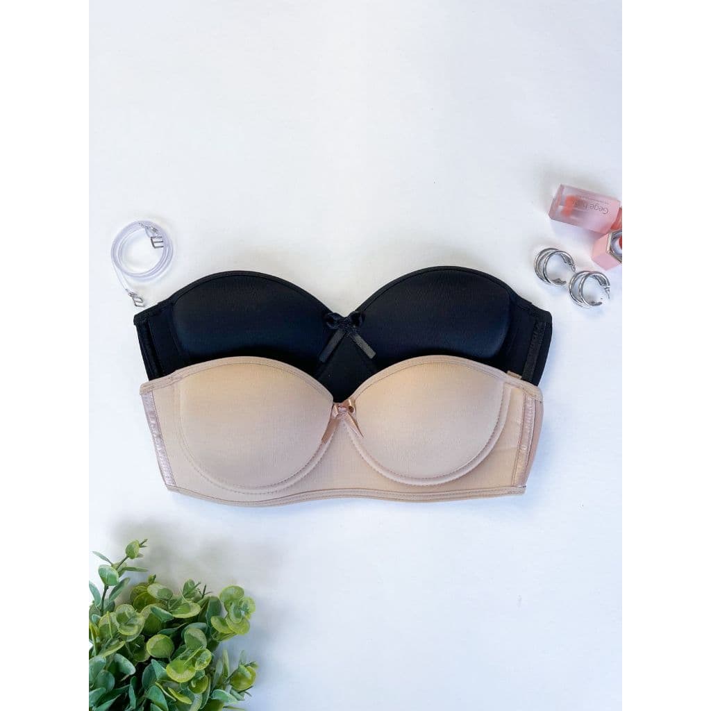 Kit 2 Sutia Tomara Que Caia Com Bojo Aro Acompanha Alça Removível em Silicone Conforto Sustentação