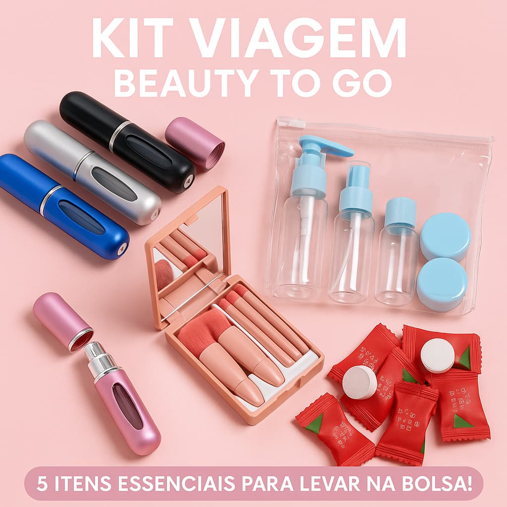 Kit Viagem Completo Beauty To Go – Praticidade em 5 Itens