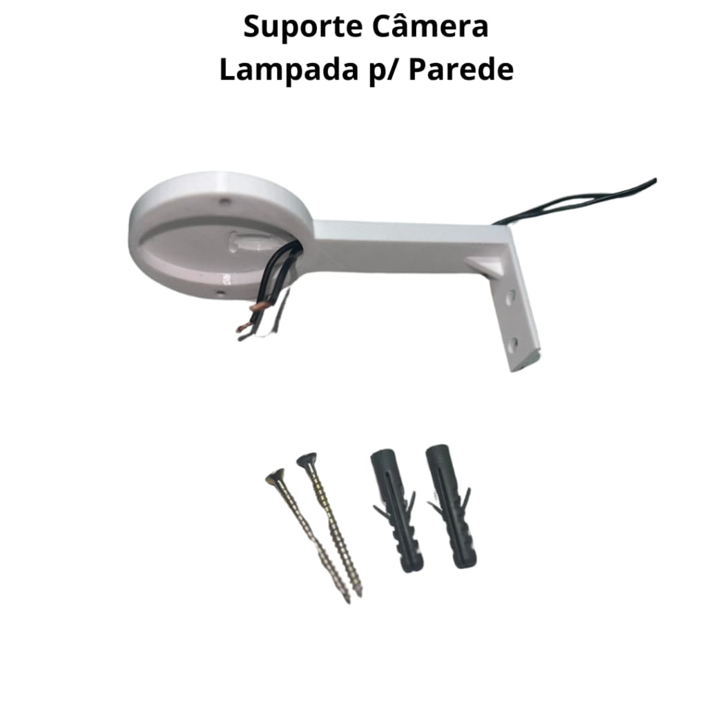 Suporte para Câmera Lâmpada para Parede e Fixação