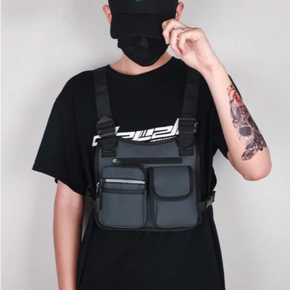 Pochete Peitoral Motoboy Ajustável Estilo Bag Unissex Envio Rápido!