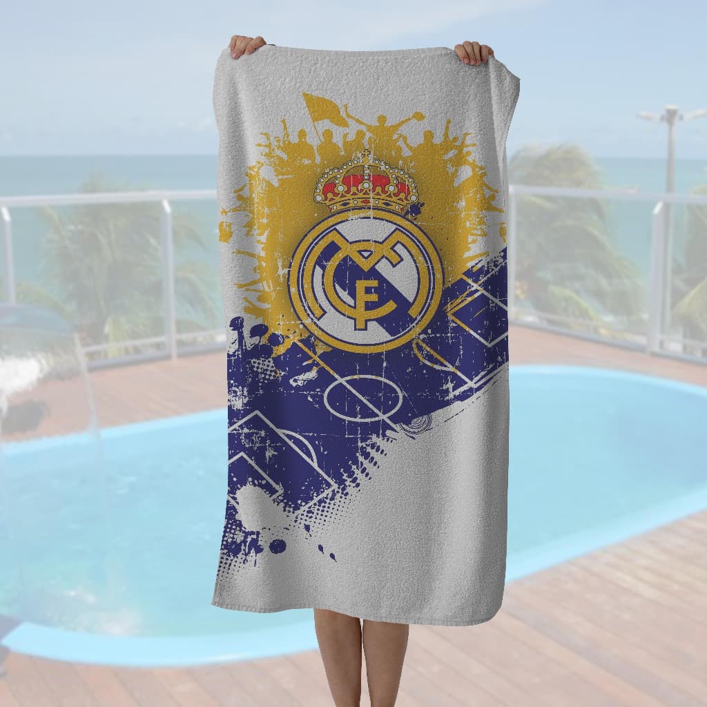 Toalha do Real Madrid - Praia ou Piscina - 140x70cm - Várias Estampas
