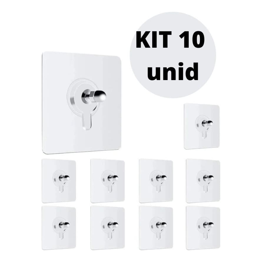 Kit 10 Parafusos Adesivos Facil Instalação Sem Furos Multiuso