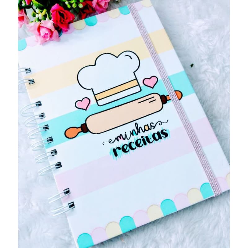 caderno de receita personalizado 50 folhas - caderno personalizado