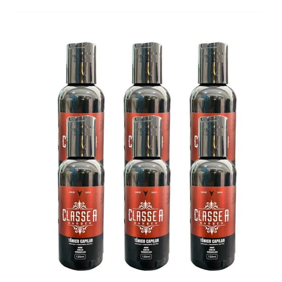 kit 6x tonico classe a fortalece e acelera o crescimento dos fios cresce cabelo elimina calvice
