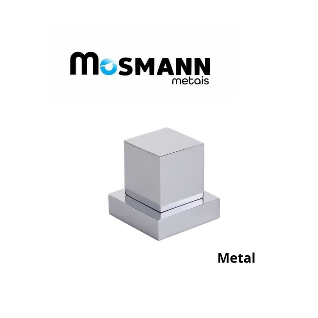 Acabamento Quadrado para Registro Cromado 1/2 Ou 3/4 Metal Padrão Deca