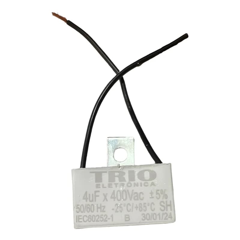Capacitor p/ Ventilador  de Teto Ventisol 4uf 400vac Comercial, Fênix, Fênix com Controle, Sunny Original