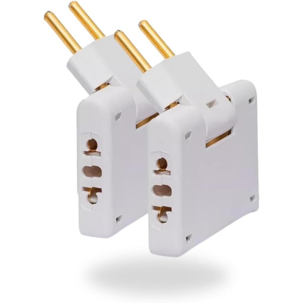 Adaptador de Tomada Articulado T 3 Saídas – Plug 10A Universal