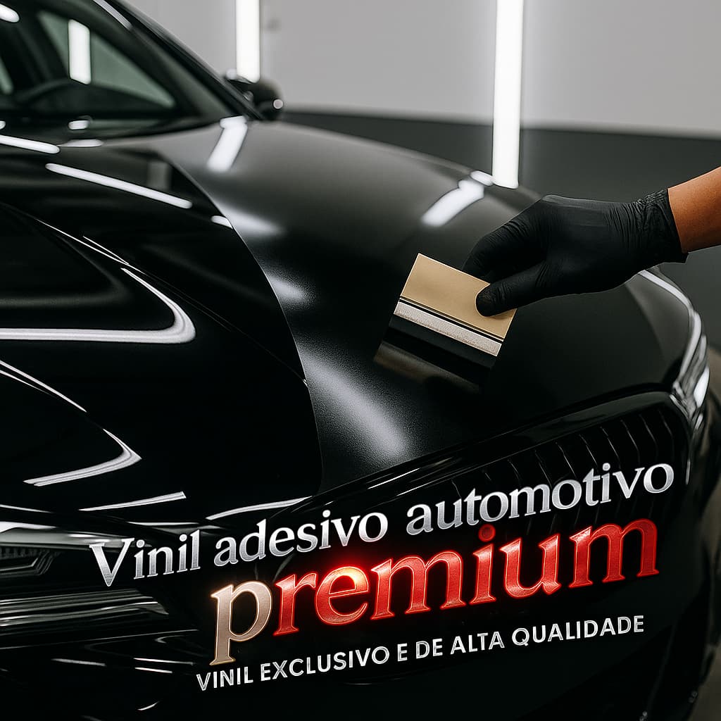 Vinil Adesivo 2 Metros Envelopamento Carro Teto Capô Portas Durável e Fácil Aplicar