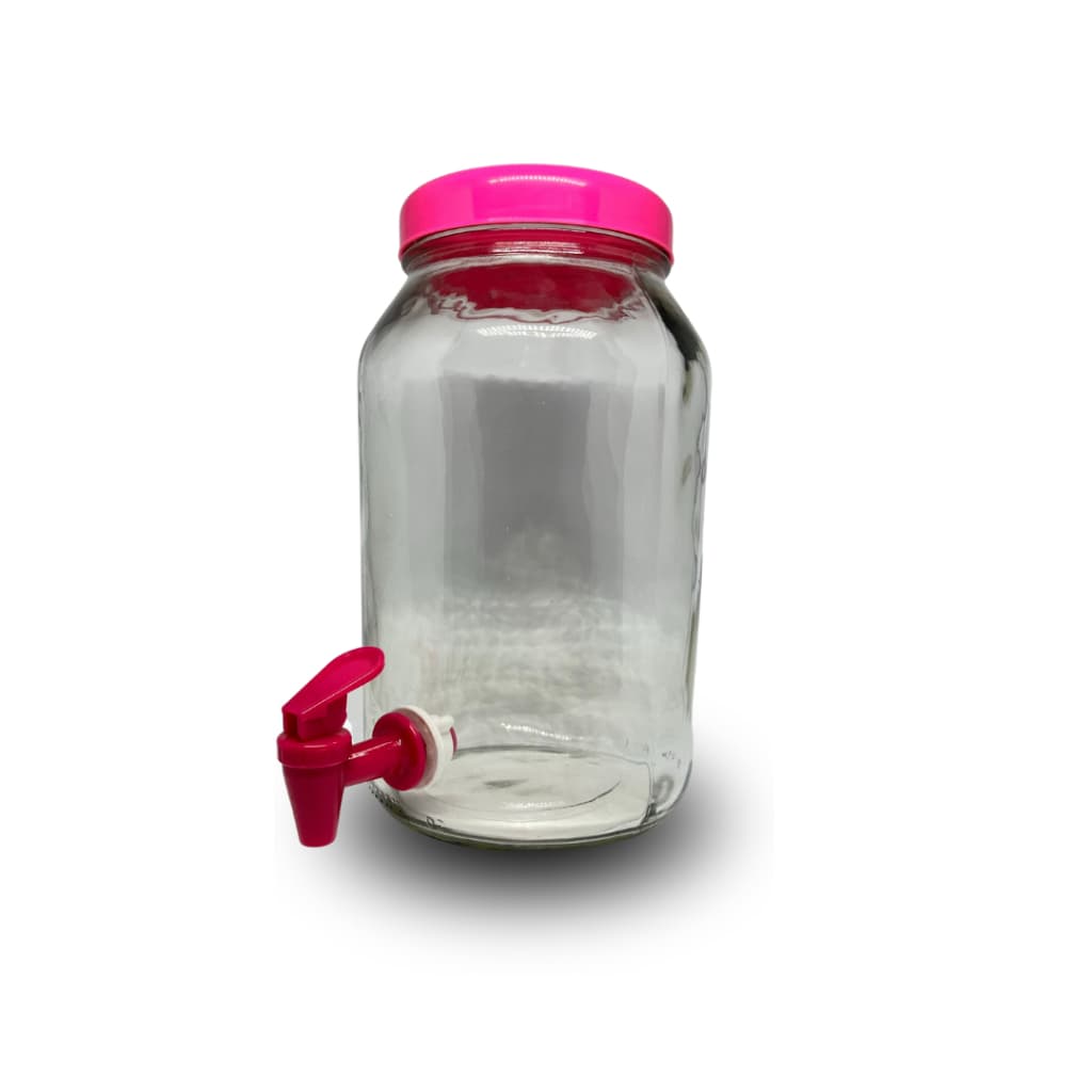 SUQUEIRAS DE VIDRO CAPACIDADE 3 LITROS TAMPA E TORNEIRA DE PLASTICO