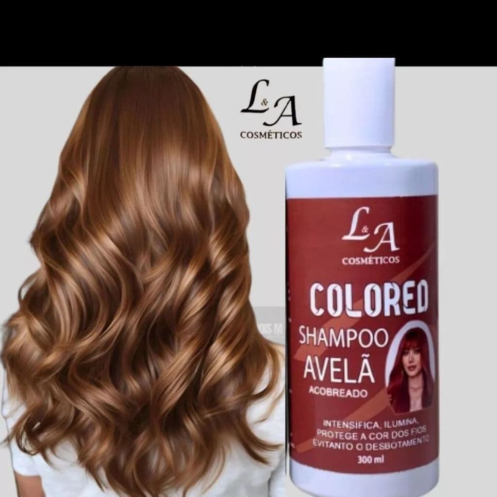 Shampoo Tonalizante Avelã Acobreado - Chocolate Morena Iluminada - S/ Amônia 300ml