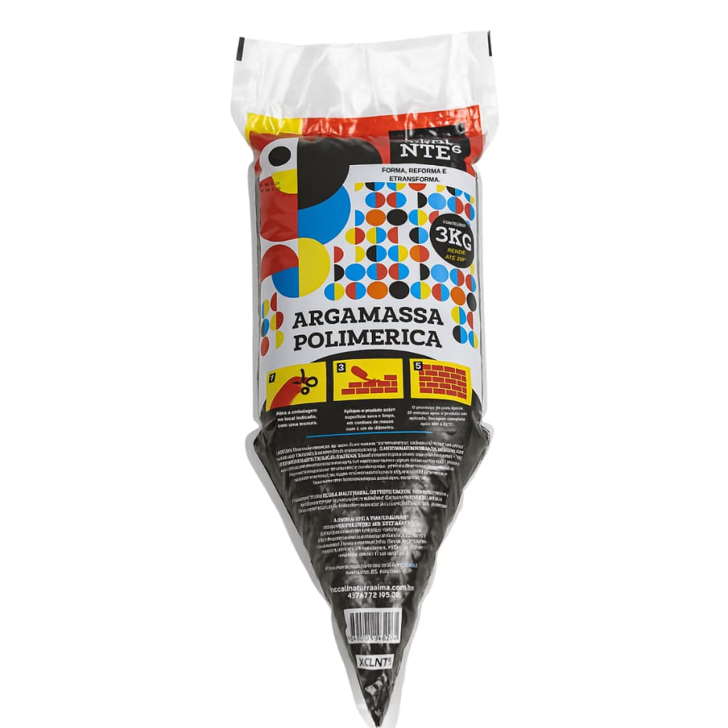 Argamassa Polimérica (Cola Bloco) 3Kg - Cola Tijolo, Bloco