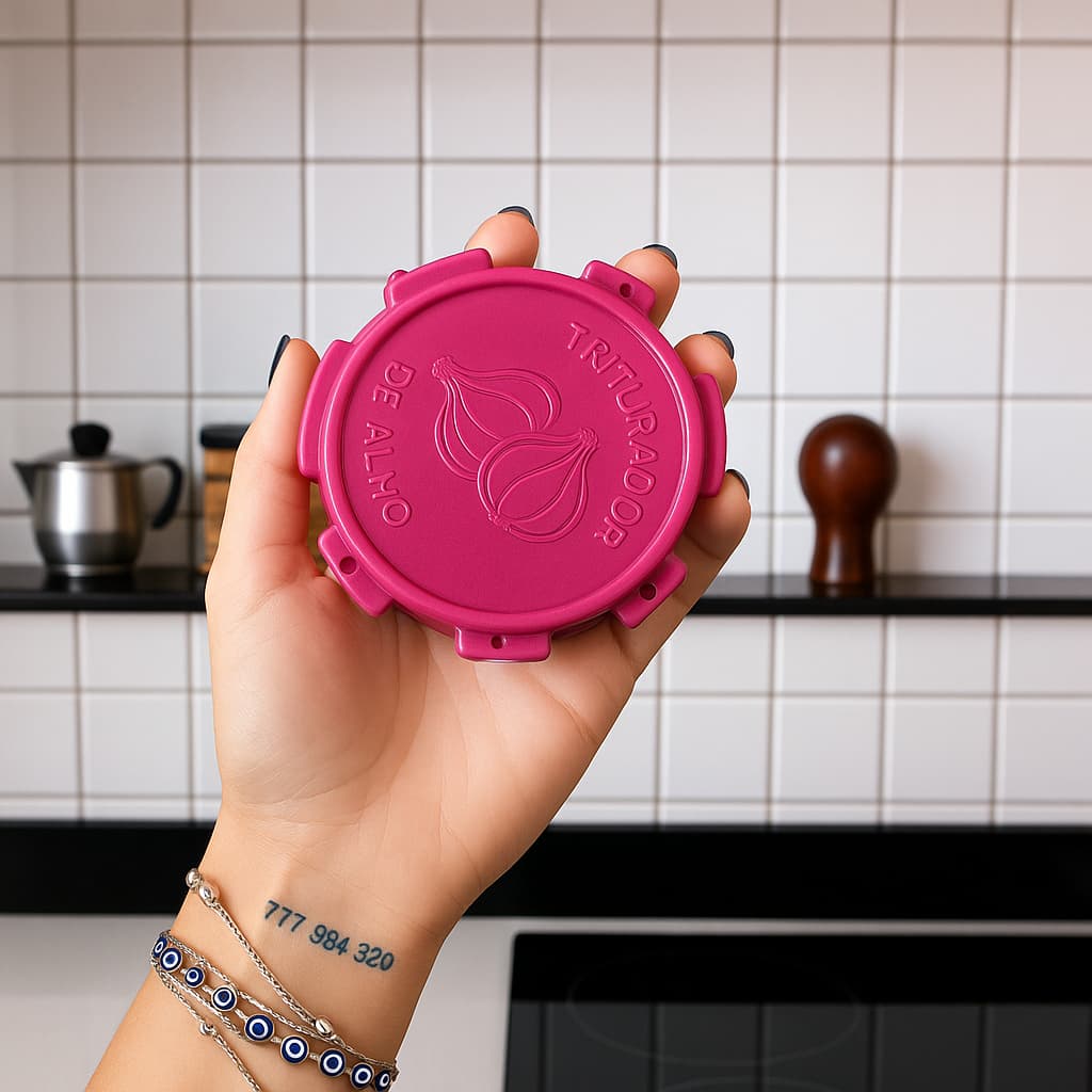 kit 20 triturador de alho manual plastico lembrancinha chá de cozinha