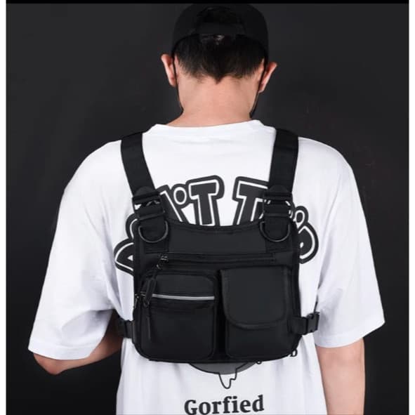 Pochete Peitoral Bag Unissex Ajustável Motoboy Estilo Envio Imediato!