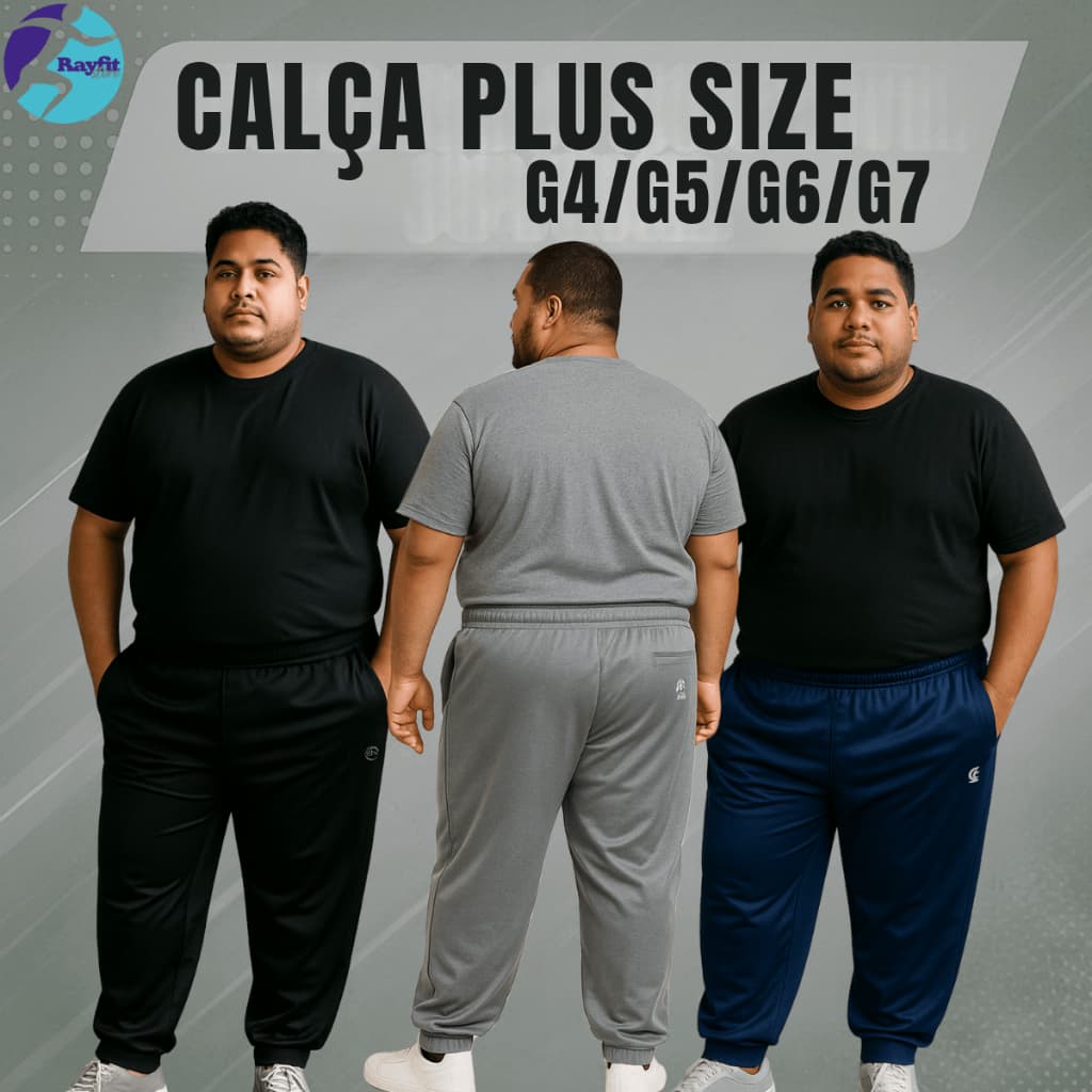 Kit 3 Calça Plus Size G4 G5 G6 G7 | Masculina | Inverno Quentinho | Flanelado