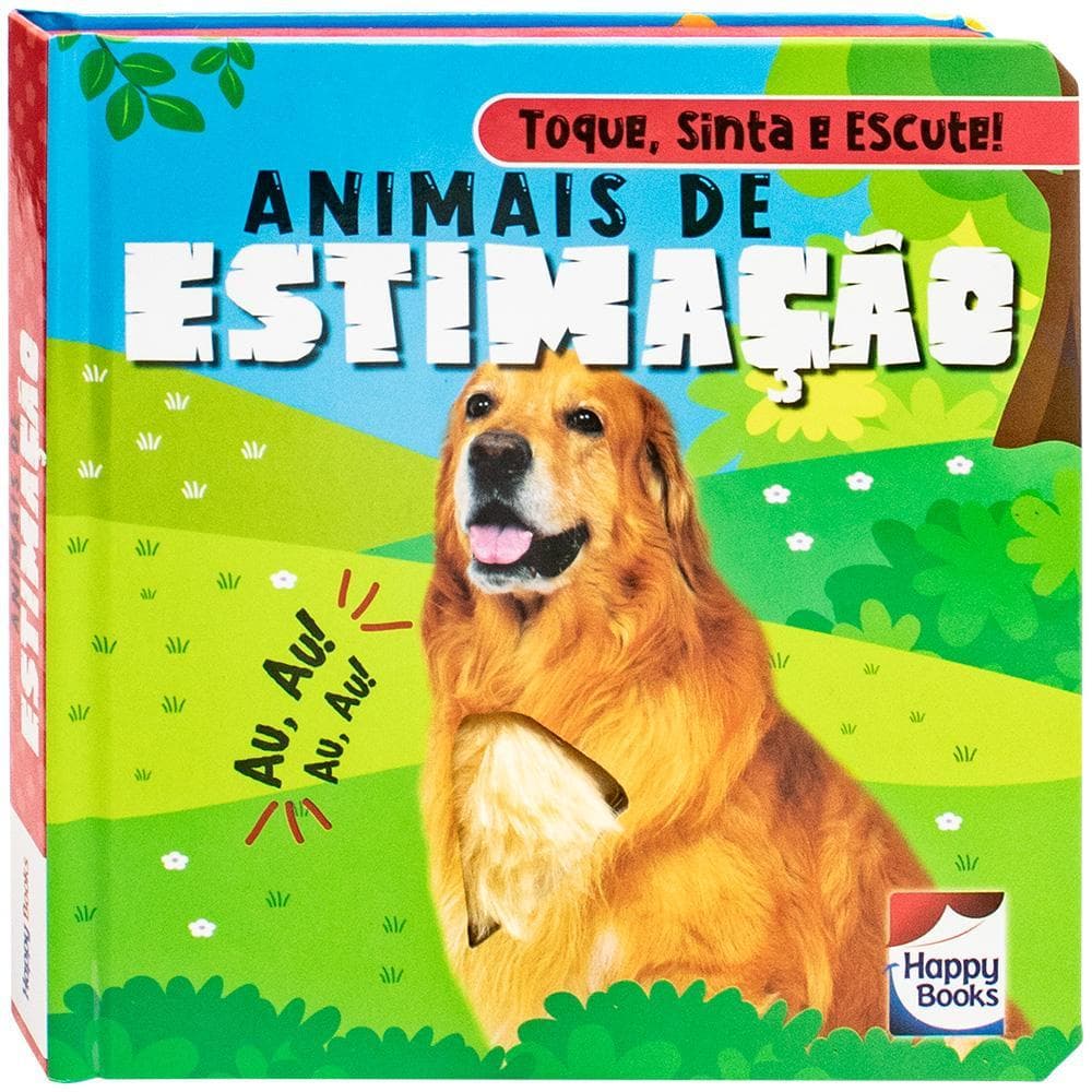 Livro Infantil Didático Toque Sinta e Escute Desenvolve a Imaginação Capa Dura Educativo