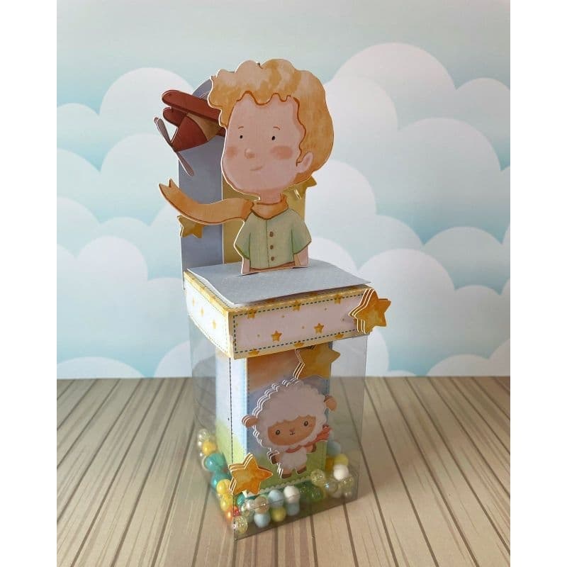 ✨ Caixa Cenário Luxo - Pequeno Príncipe - Papelaria Personalizada - Lembrancinha de Festa