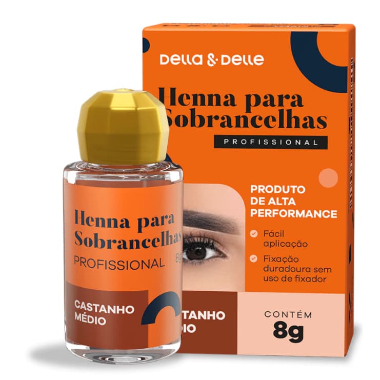 Henna para Sobrancelhas Della & Delle - 8g