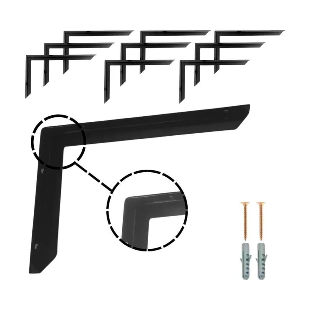 Kit 10 ou 15 Mão Francesa Master Leve 15cm Cantoneira Instalação 12 ou 20 Unidades