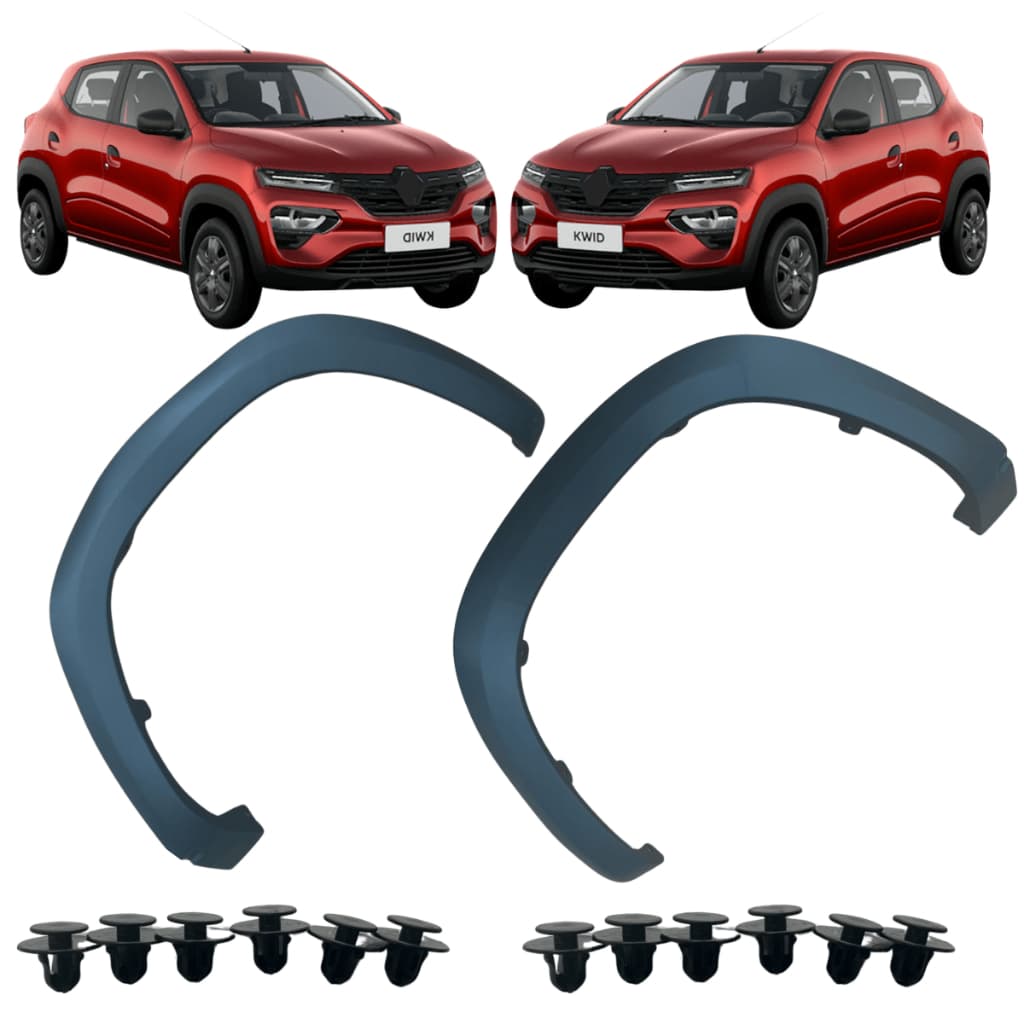 Moldura Vão Roda Dianteiro Moldura Paralama Dianteiro Kwid 2018 2019 2020 2021 2022 2023