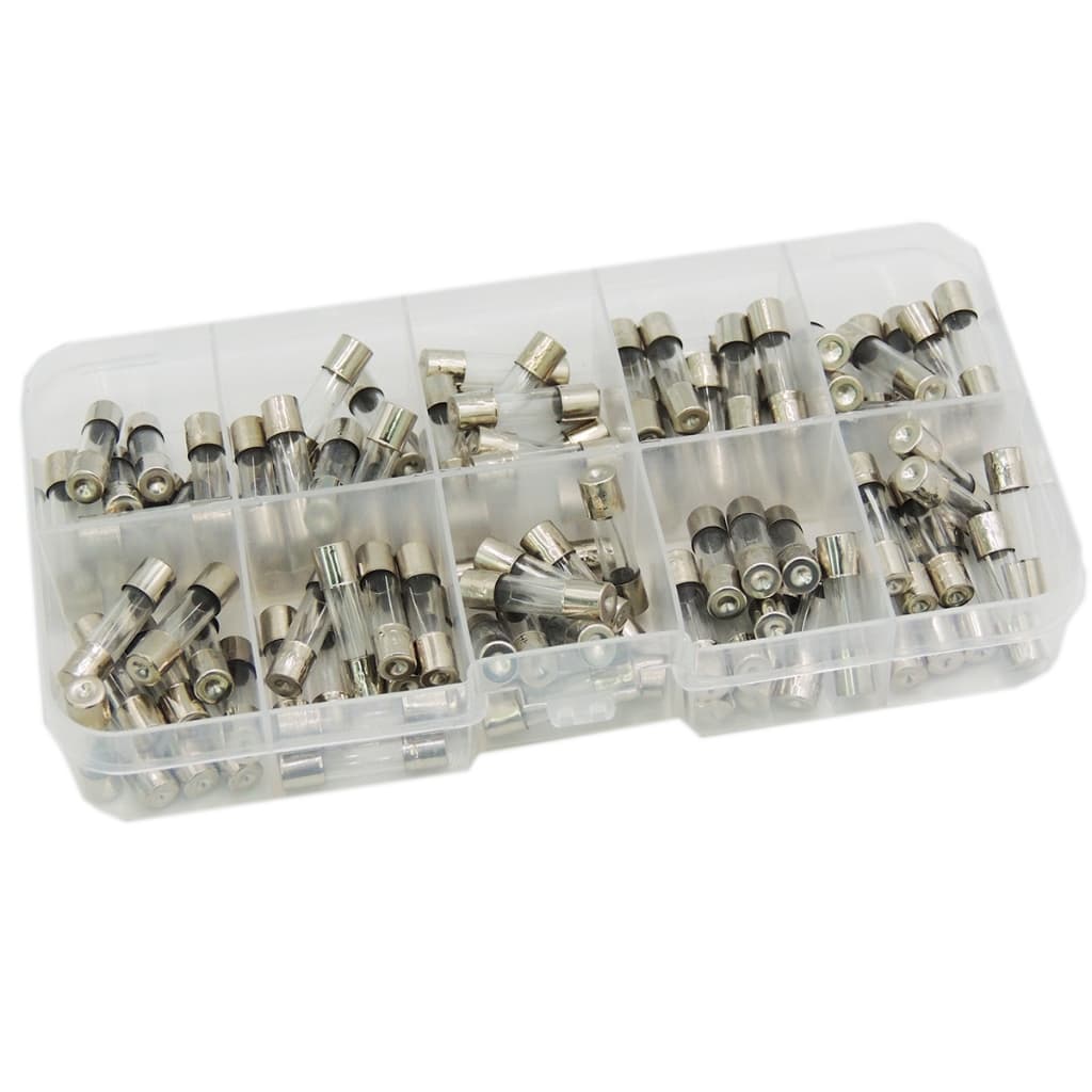 Kit Fusível de Vidro 5x20mm 250V - 100 Peças Variadas