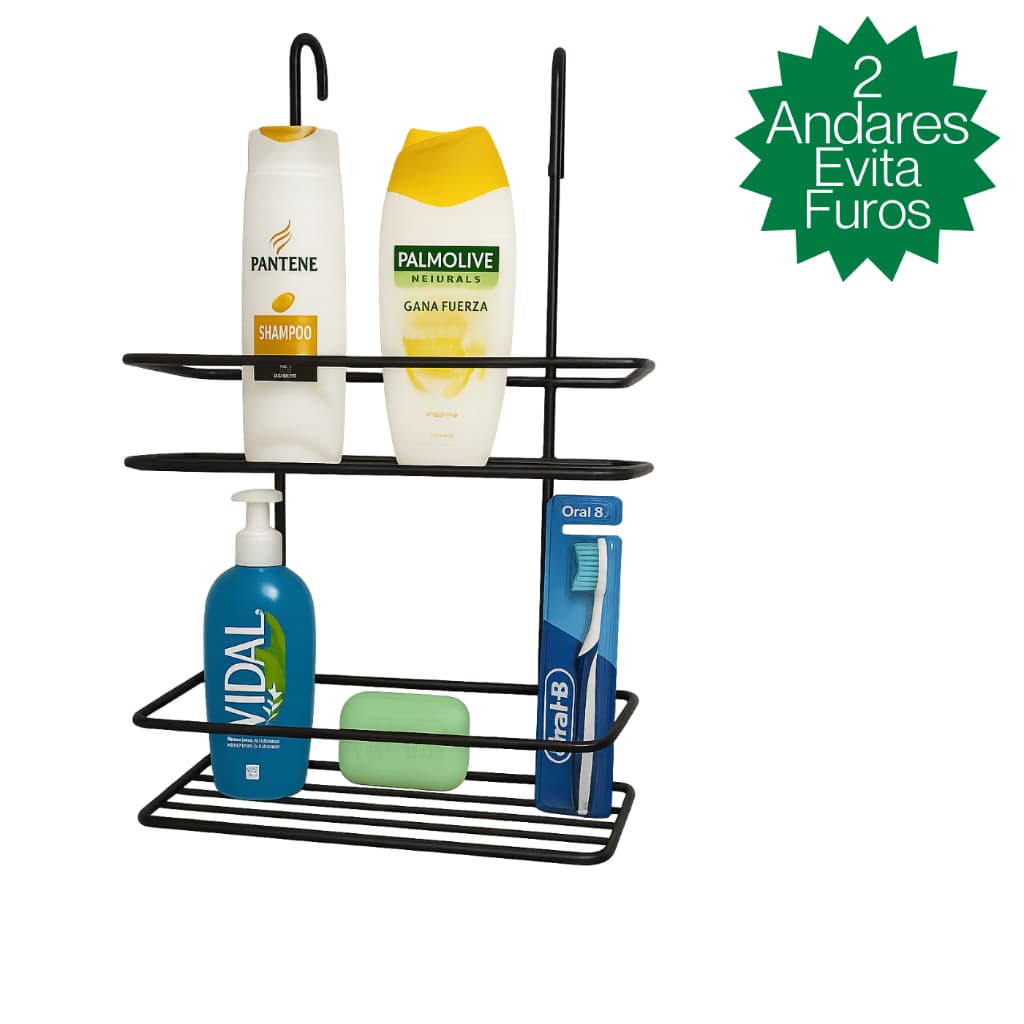 Suporte Para Shampoo Banheiro Porta Nicho Pendurar Box Banheiro Aramado Removível