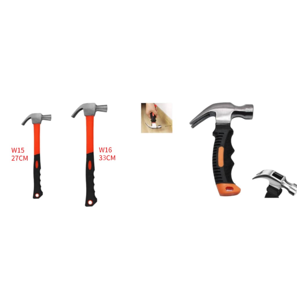 Martelos com Cabo de Fibra – Escolha o Modelo 16cm, 27cm, 33cm