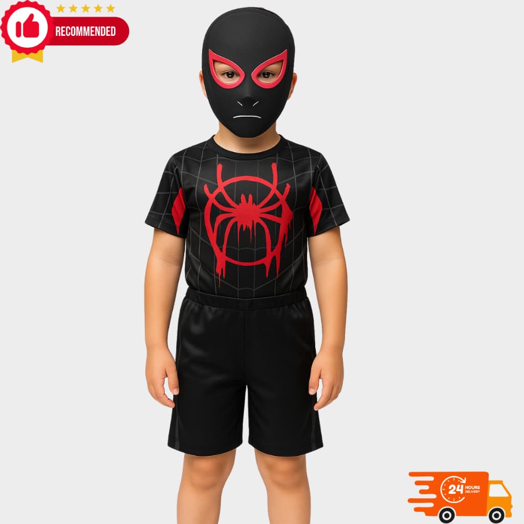 Fantasia Infantil Venom  Preta Homem Aranha Menino Spiderman