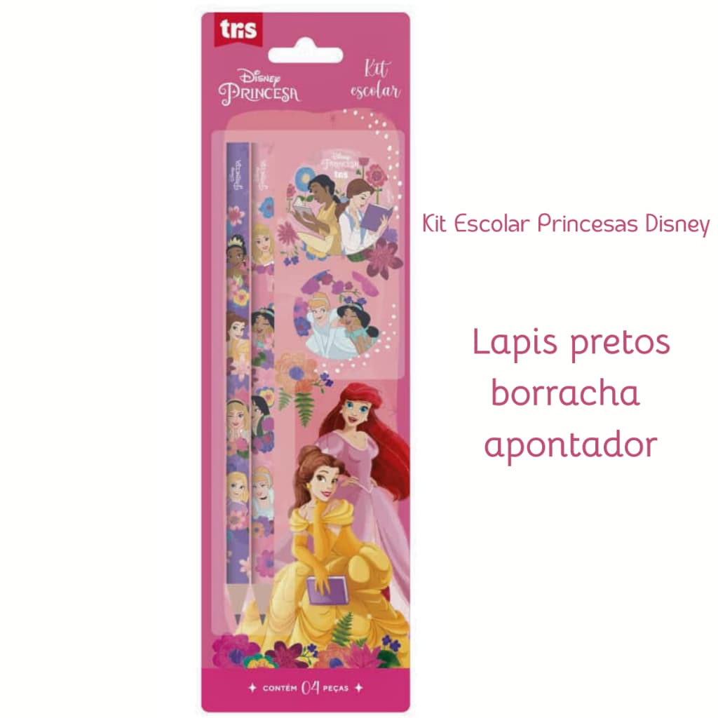 Kit Escolar Princesas Disney