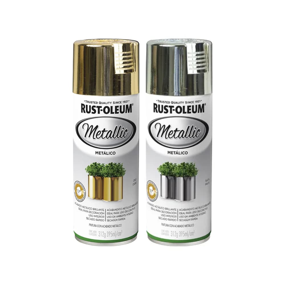 Spray Acabamento Metálico 395ml Metallic Rust-Oleum - Cores