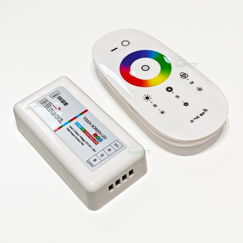 Controle RGB 2.4G Touch Wireless Luminária Refletor Piscina FITA LED Tensão de operação 12V - 24V