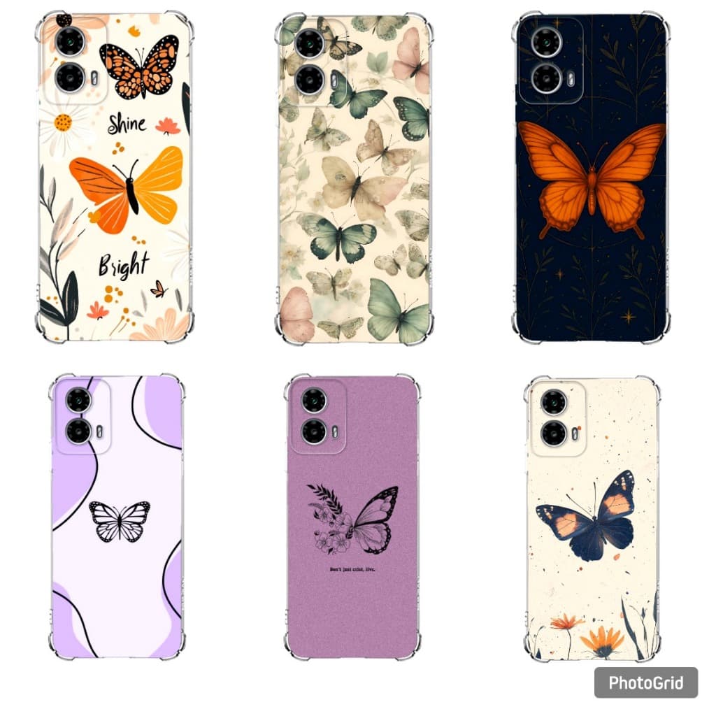 CAPA CAPINHA MOTOROLA G04, G04s, G24, G34 CAPA TPU DESENHOS VARIADOS CAPINHA CASE BORBOLETAS