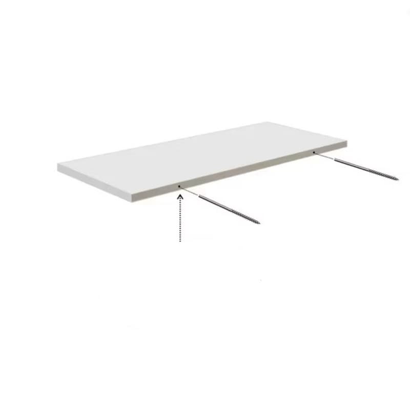 1 Prateleira Branca 40 cm Com Suporte Flutuante 100 % Mdf Cozinha Quarto Banheiro