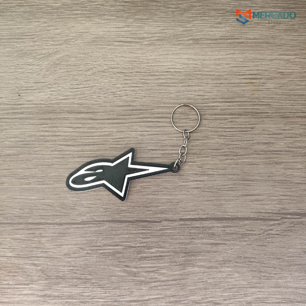 Chaveiro Alpinestars Logo Acessório Estiloso para Motociclistas