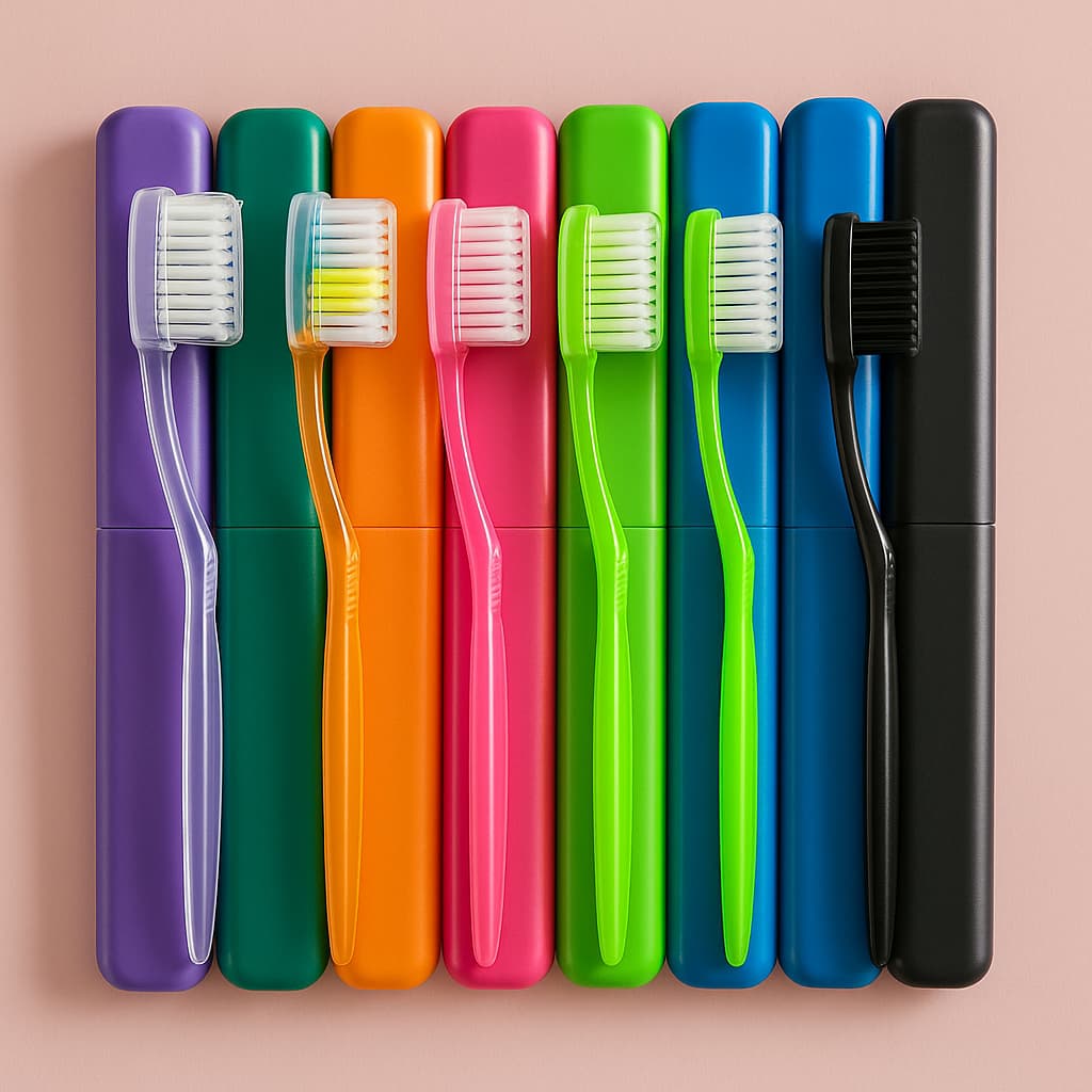 Kit 50/100/150 Porta Escova De Dente Colorido Atacado