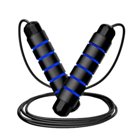 Corda De Pular Cross Speed Rope Ajustavel Pegada Anatomica Emborrachada Rolamento Profissional BM-F1198