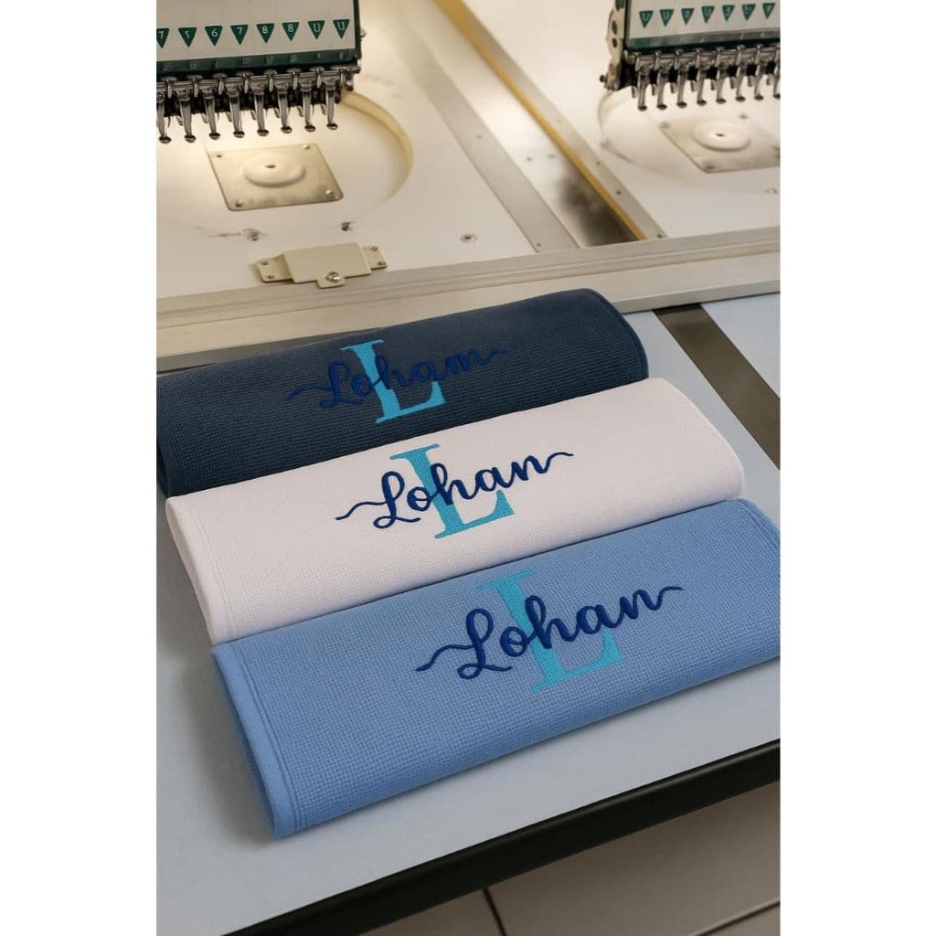 Toalhinhas De Boca Bordadas Com Nome Personalizadas - Kit com 3 Unidades