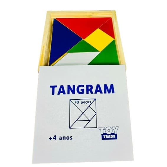 Tangram Pedagógico 10 Jogos Completos com 70 Peças Coloridas Criatividade e Lógica | Toy Trade