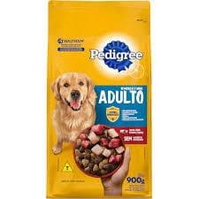 Ração Pedigree para Cães Adultos de Porte Médio e Grande Sabor Carne, Frango e Cereais Ração Pedigree para  Adultos 900g