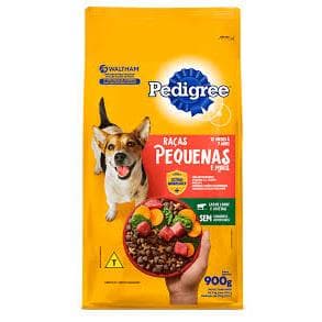 Ração Pedigree Cães Adultos Raças Pequenas e Minis Carne e Vegetais 900 g