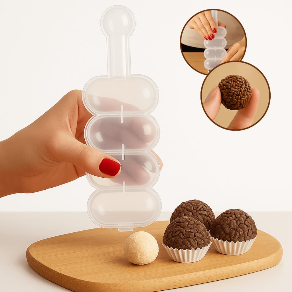 Boleador Enrolador Chocalho Enrolar Brigadeiro Beijinho Doces Gourmet Docinhos Confeitaria Prático
