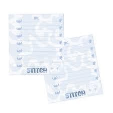 DAC - Refil de Folhas para Caderno Argolado Mini Cristal com 80 folhas Decoradas (90g) Stitch