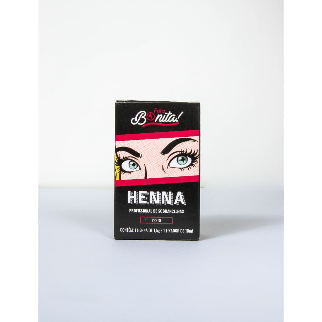 Henna Fala Bonita 1,5g + Fixador 10ml Escolha a Cor