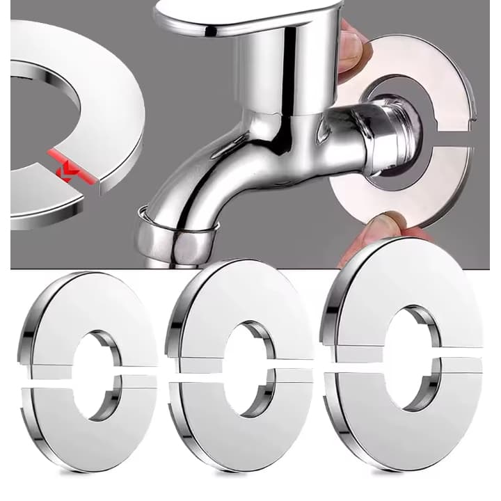 Tampa Capa Decorativa Para Torneiras Banheiro Cozinha Inox
