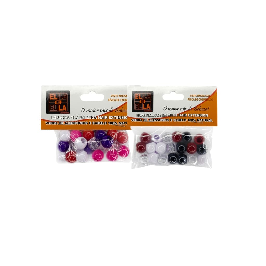 kit 2 Pacotes de Miçangas para tranças