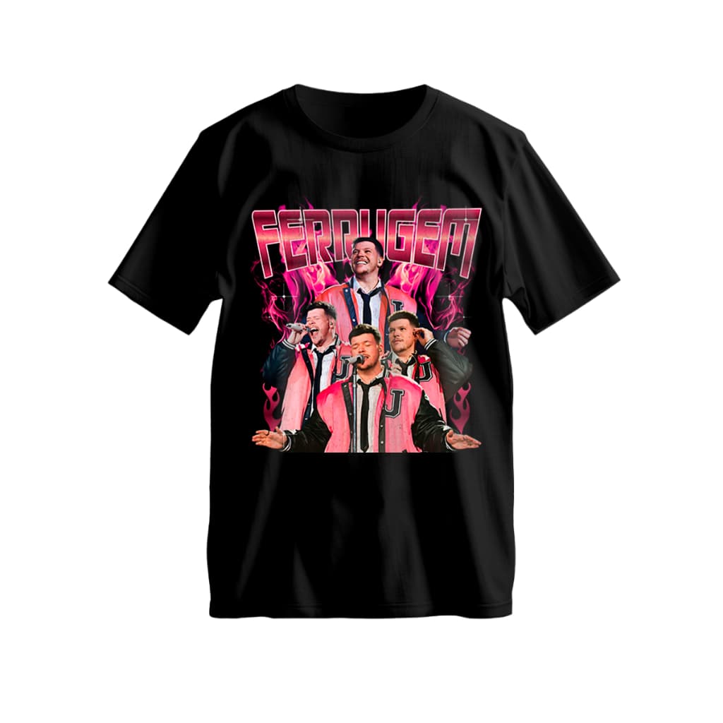 Camiseta Ferrugem Cantor Brasileiro Pagode Apaguei Pra Todos Blusa Unissex Tecido Leve Novidade