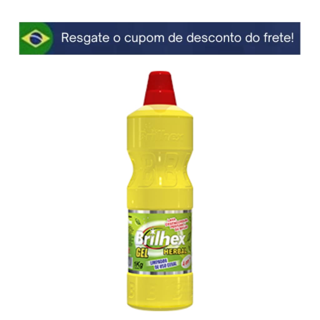 Gel Brilhex Herbal 1Kg Envio Imediato Menos De 24HS Dias Úteis;