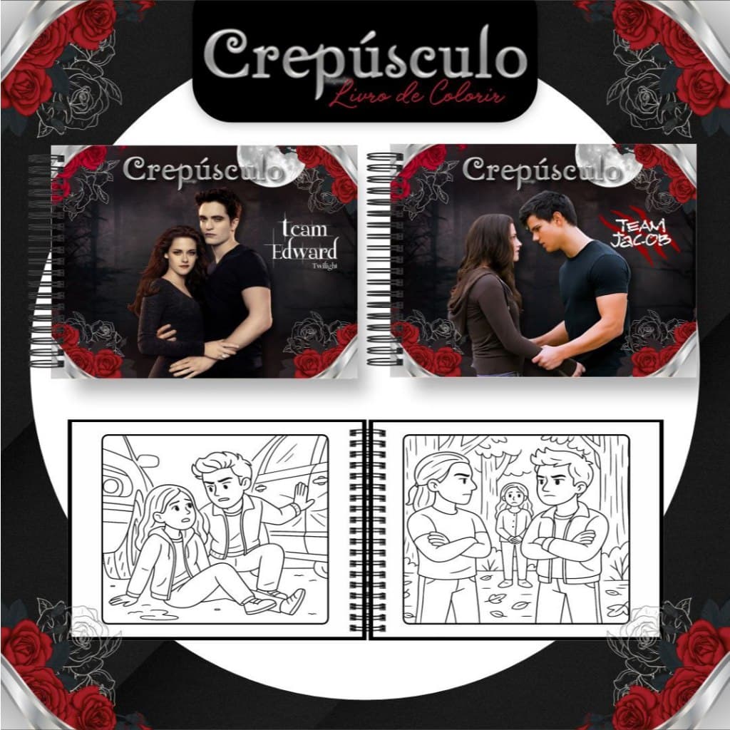 LIVRO COLORIR CREPUSCULO FILME VAMPIROS