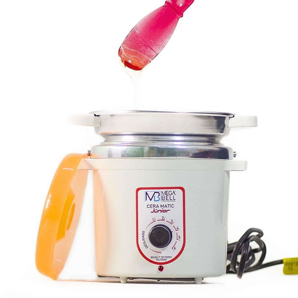 Termocera Aquecedora de Cera Bivolt Com Refil Júnior 400g Branco c/ Laranja - Mega Bell (7113 MB)