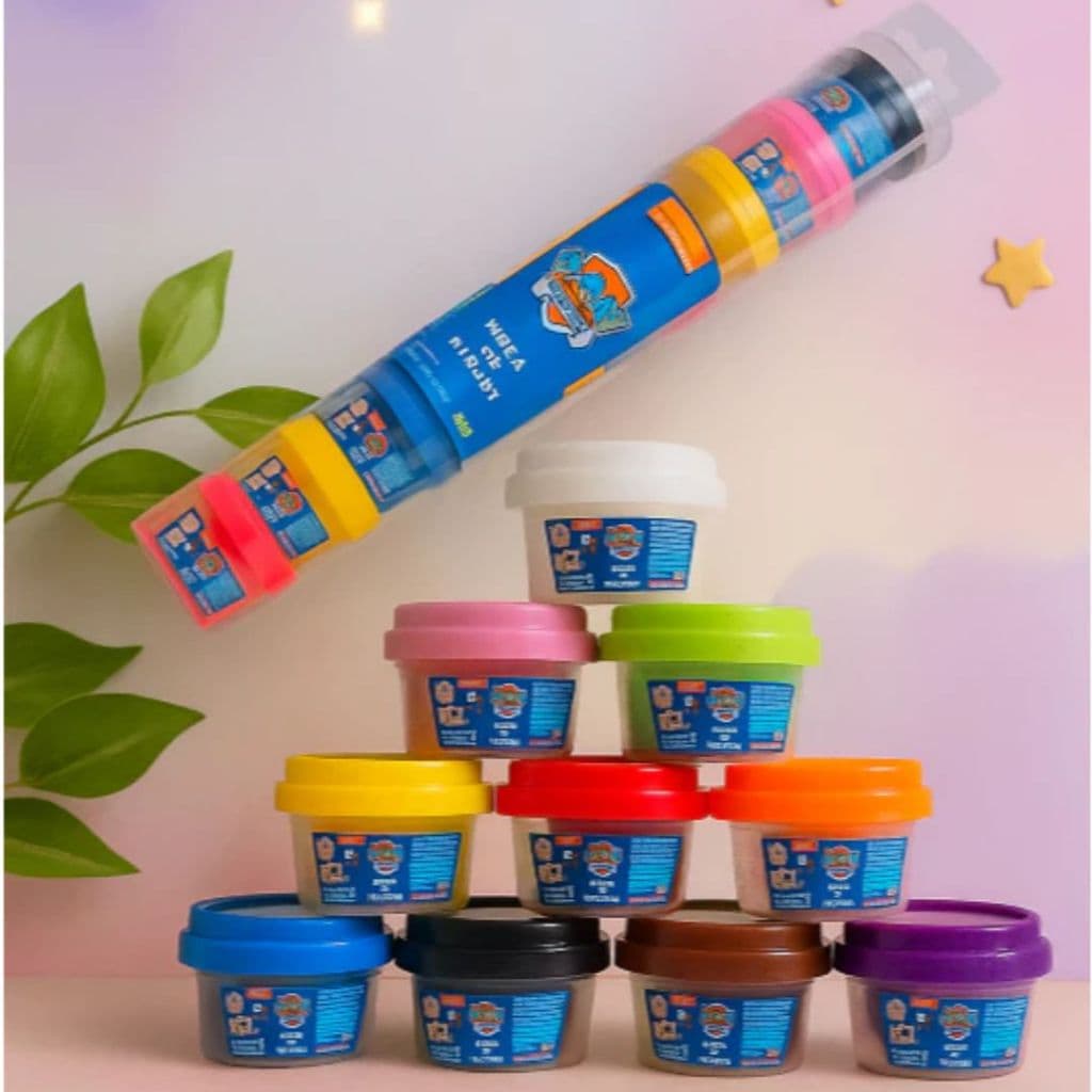 Kit Massinha Patrulha Canina Com 10 Potes Colors - Sunny